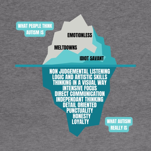 The Autism Iceberg Funny Design for Autistics by nathalieaynie